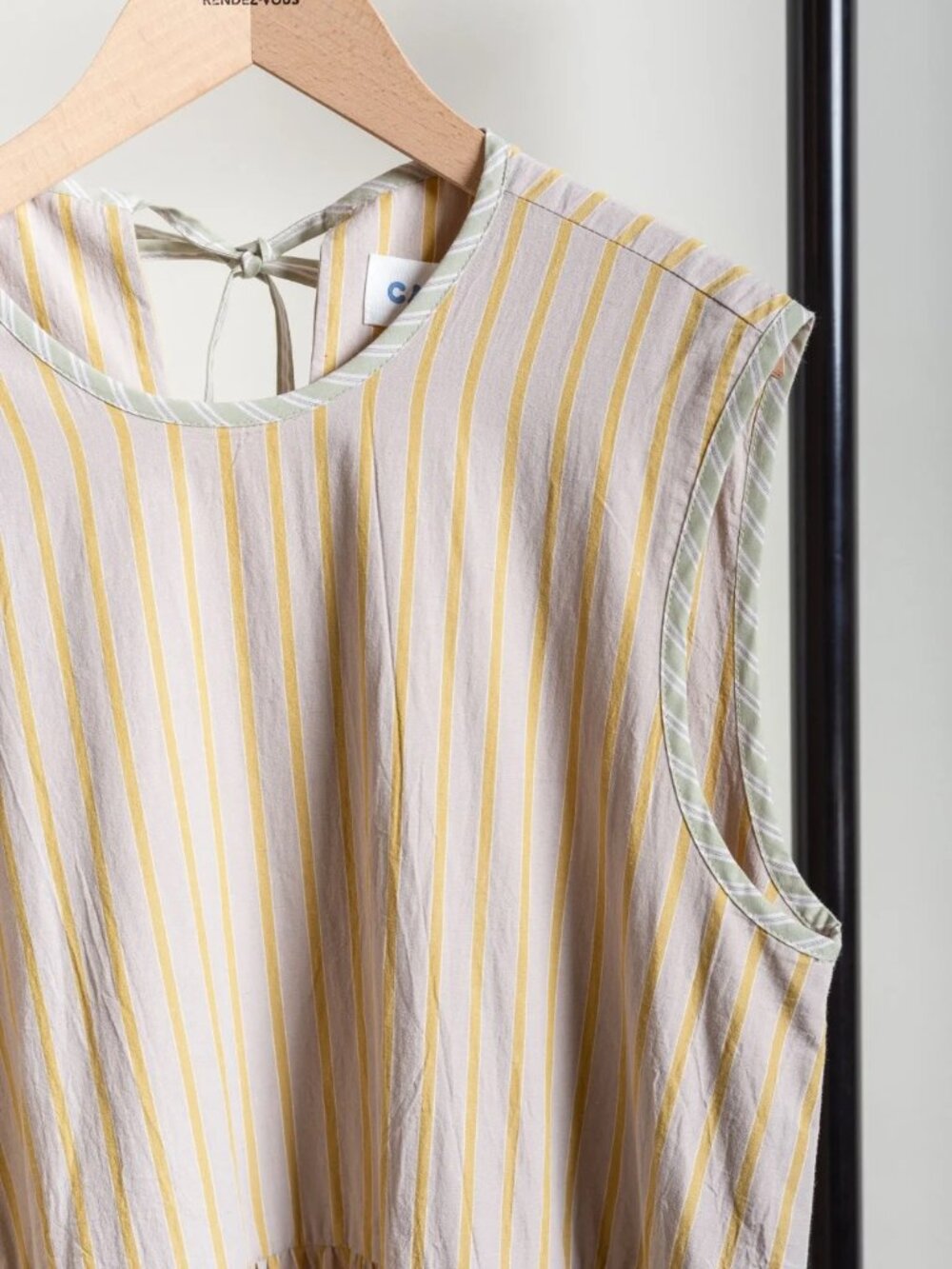 NWT Cawley Genevieve Dress Cotton Sun Gray M - Picture 4 of 10